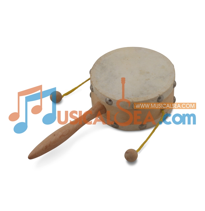 rattle drum with sheepskin